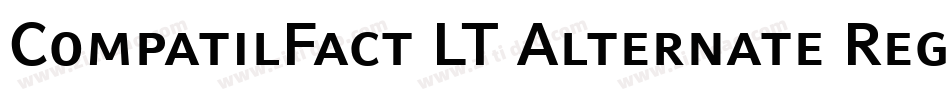 CompatilFact LT Alternate Regular Small Caps字体转换